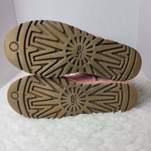 Ugg Australian Heirloom Women's Boots Size 8 Pink Canvas Lace Up Shoes - Picture 10 of 11